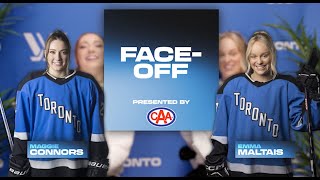 PWHL Toronto Faceoff presented by CAA with Emma Maltais and Maggie Connors [upl. by Kreda]