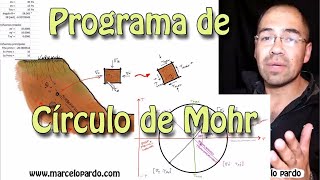 Programando el círculo de Mohr  transformación de esfuerzo  Resistencia de materiales [upl. by Marcoux]