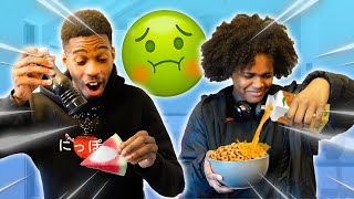 Eating The WEIRDEST Food Combinations [upl. by Thomasa230]