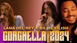 LEGENDARY  Lana Del Rey x Billie Eilish  Ocean EyesVideo Games  Coachella REACTION [upl. by Madai]