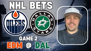 NHL Playoff Picks  Oilers vs Stars Game 2 Bets with Picks And Parlays Saturday 525 [upl. by Onitsoga]