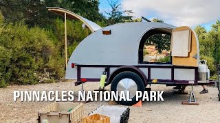 Pinnacles National Park Day 1 Tiny Trailer Camping Our Life teardroptrailer california roadtrip [upl. by Metzger220]