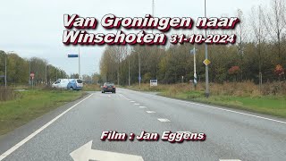 Van Groningen naar Winschoten 31 10 2024 [upl. by Thacker733]