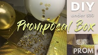 Under 30  DIY Promposal Balloon Box  Tia Monae [upl. by Winikka230]