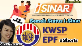 Semakan Status i Sinar Online  KWSP × EPF Log In Shorts [upl. by Atinaw]