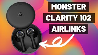 Monster Clarity 102 Airlinks  Earbuds With Bass Under 100 [upl. by Amil]