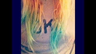 DIY Pastel Green DipDye Hair [upl. by Perrie909]