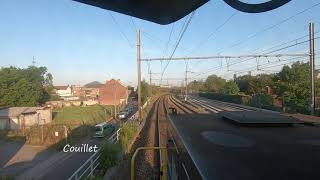 CAB RIDE De Châtelet à AntwerpenNoord B1  HLD 77 [upl. by Leseil636]