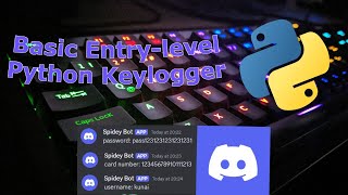 Basic keylogger using python and discord webhook [upl. by Midan]