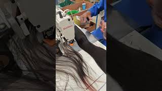 sewing machine wig howtomakeawig [upl. by Droflim595]