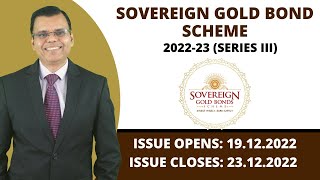 Sovereign Gold Bond Scheme 202223 Series III [upl. by Compton]