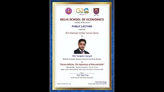 Public Lecture on Process Reforms The Importance of NutsandBolts by Shri Sanjeev Sanyal [upl. by Griff847]