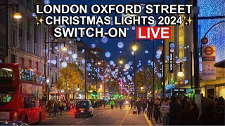 London Live 🔴 London Christmas Lights SwitchOn 🎄 Carnaby Street ✨ Regent Street  07112024 [upl. by Brice836]