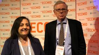 ECCMID 2016 Year in Clinical Microbiology with Emilia Cercenado and Niels FrimodtMoller [upl. by Lacim]