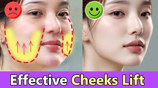 4 Effective Face Exercises to Lose Cheek Fat Cheek Lift Remove Cheek Wrinkles  Short Time [upl. by Houston]