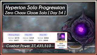 GMS Hyperion Zero Chaos GloomDusk Solo Day 54 Solo Progression [upl. by Ellinger178]