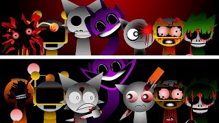 Phase 3 VS Phase 4 in Incredibox Sprunki Mix [upl. by Euqirne]