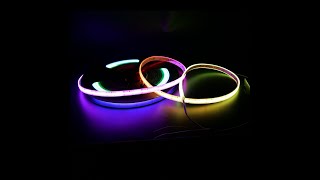 Addressable COB RGB LED Strip 24V Digital Pixel IP68 Waterproof 720 LEDsm WS2811 [upl. by Mallis]