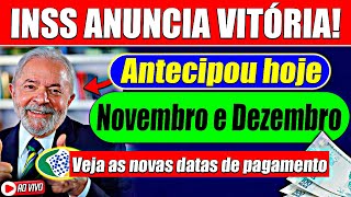 INSS ANTECIPA NOVEMBRO e DEZEMBRO  Confira o NOVO CALENDÁRIO [upl. by Anoyet954]