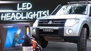 LED Headlight Upgrade on Mitsubishi Pajeros [upl. by Pammie]