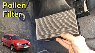 Cabin Air Filter Renewal  Volkswagen Polo [upl. by Pentha]