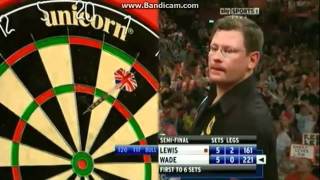 PCD World Darts Championships 2012  Semi Final  James Wade Vs Adrian Lewis 161 Finishmp4 [upl. by Ssirk]