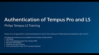 Tempus ProLS Authentication of Pro and LS [upl. by Pesek]