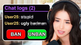 Pokimane Goes Through Her Unban Requests [upl. by Neddra639]