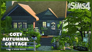 Cozy Autumnal Cottage  Sims 4  Speed Build NO CC [upl. by Eahsed365]