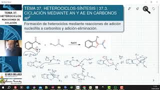 TEMA 37 HETEROCICLOSSÍNTESIS  373 REACCIONES DE CICLACIÓN POR ADICIÓN A CARBONILOS [upl. by Sivet]