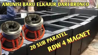 GAK BAHAYA TAH‼️ELKAJUR AUDIO tambah amunisi sumber Sewu box paratel speaker 4 magnet dari bronco [upl. by Lauren928]