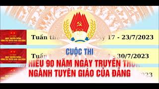 Đáp án tuần 2 cuộc thi trắc nghiệm tìm hiểu về truyền thống ngành tuyên giáo của Đảng [upl. by Osswald]