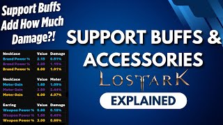 Lost Ark Explained Support Buffs and Accessories [upl. by Alda]