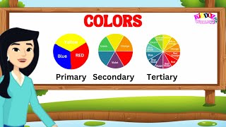 Primary Secondary and Tertiary Colors Explained for Kids  Kiddoz World TV  English Vocabulary [upl. by Ari]