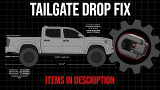 Tacoma Tailgate Loose Drop Fix  Tailgate Bushing [upl. by Akere829]