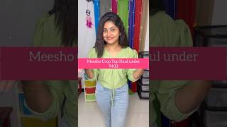 Meesho Crop Top Haul Under ₹400  vlogsofsona  makeup meesho [upl. by Thomasin]