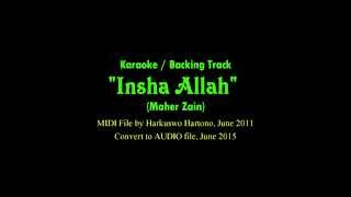 INSHA ALLAH by Maher Zein Backing Track Karaoke Music [upl. by Aydidey]