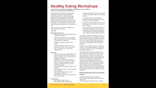 Healthy Eating Workshops  BBS UK Spring 2024 newsletter [upl. by Mcmath]