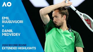 Emil Ruusuvuori v Daniil Medvedev Extended Highlights  Australian Open 2024 Second Round [upl. by Enovaj58]