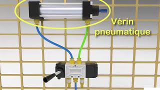 Principe de fonctionnement des Distributeurs et vérins pneumatiques [upl. by Henrion31]