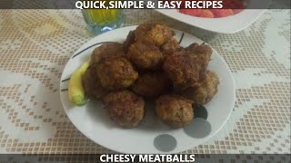 Cheesy Meatballs  Quick Simple amp Easy Recipes [upl. by Goar]