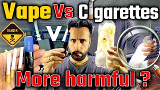 Vape vs Cigarettes I Science Experiment by Ashu Sir  Harmful Effects Of Smoking 😮 [upl. by Roybn]