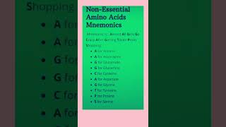 Non Essential Amino Acidsshortsvideo science education chemistry biology biologyeducation [upl. by Nnahs]