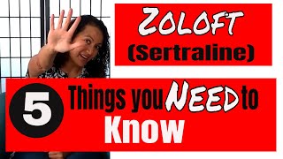 Five things you need to know if you are taking Sertraline Zoloft [upl. by Griffith]