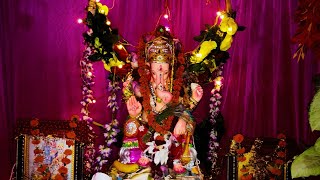 ganesh sthapana गणपति बप्पा मोरिया मंगल मूर्ति मोरिया 🕉️🙏🙏😍 [upl. by Haletta]