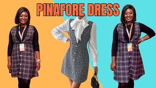 How to cut and sew a pinafore dress [upl. by Lydia]