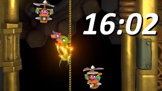 YookaLaylee  Impossible Lair Speedrun 1602 [upl. by Yreved]