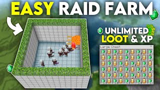 EASIEST 121 RAID FARM in Minecraft Bedrock Edition [upl. by Annora]