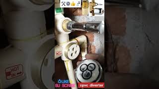 Cpvc diverter mixture plumbing work information plumbingwork youtube [upl. by Maltz463]