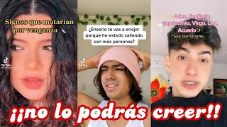 🌌 SIGNOS ZODIACALES 🌌 ¡¡NO PODRÁS CREERLO 💞Recopilación De Tik Tok 💞 [upl. by Ahsem]